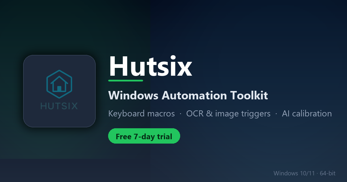 Hutsix — Windows Automation Toolkit
