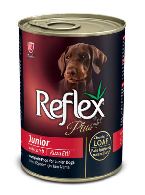 REFLEX PLUS YAVRU KÖPEKLER İÇİN KUZU ETLİ PATE İÇİNDE ET PARÇACIKLARI 400 G