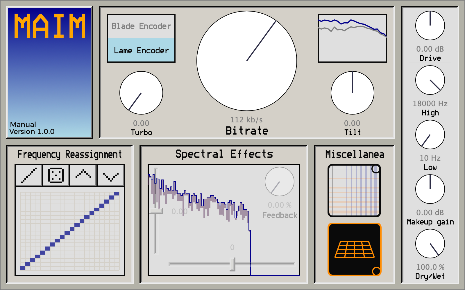 screenshot of full maim gui