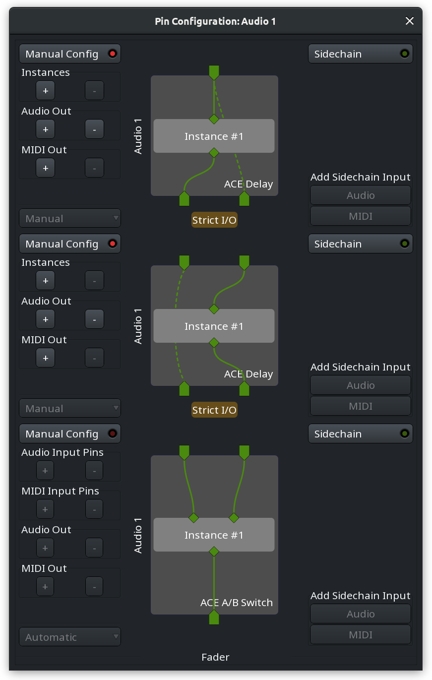 Pin Connections for ACE A/BSwitch