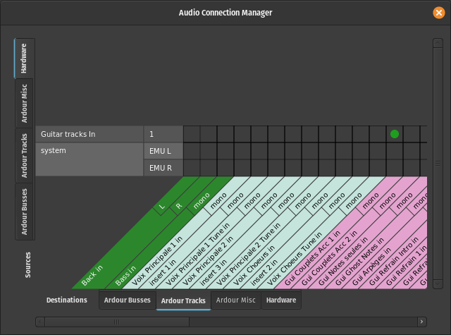 Bundle routing in the Audio ConnectionManager