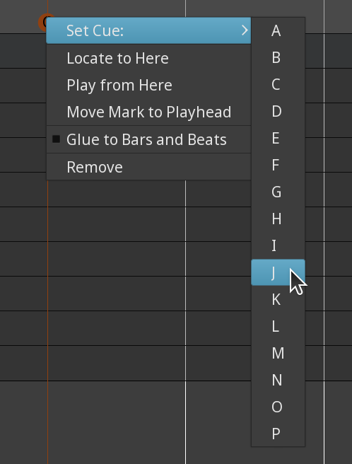 Changing the triggeredcue