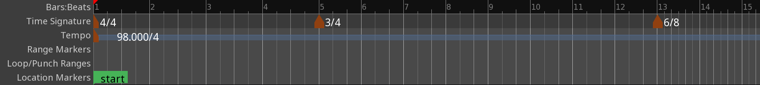 Multiple TimeSignatures