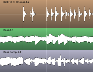 Sidechain compression: Editor view