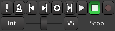 The transport controls