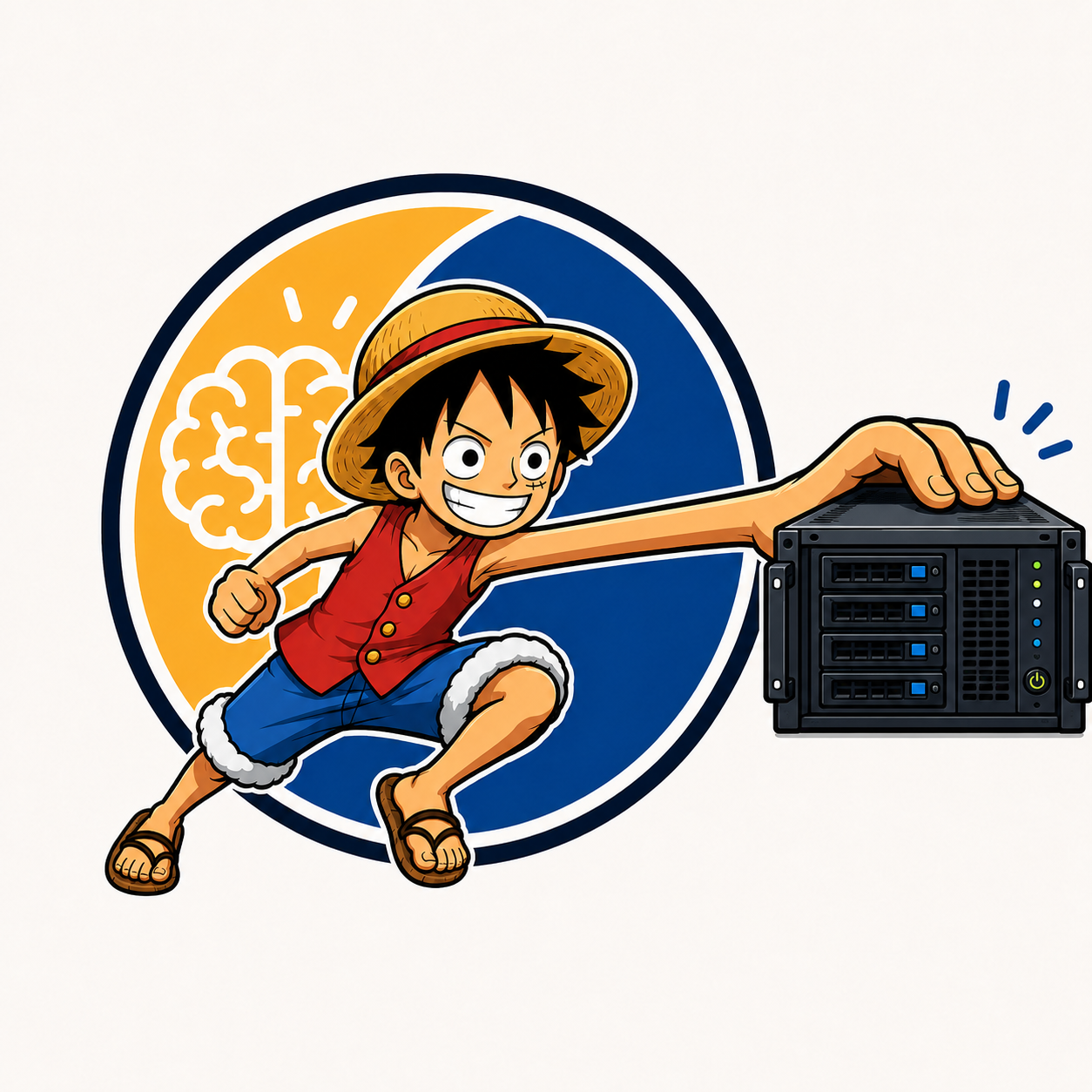 Luffy's Arm — the brain stays local, an SSH arm reaches into the remote server
