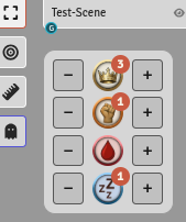 Panel with Conviction and value display enabled