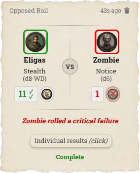 Opposed Test -Complete- (Theme: Fantasy)
