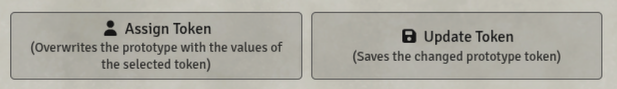 Configuration buttons with an explanatory second line