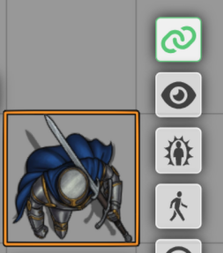 Chain icon in the Token HUD