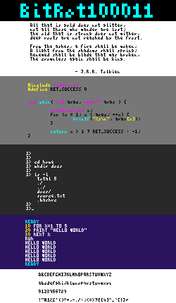 GitHub - Argentus/BitRot-micro-fonts: Family of miniature fonts ...