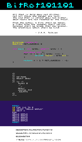 GitHub - Argentus/BitRot-micro-fonts: Family of miniature fonts ...
