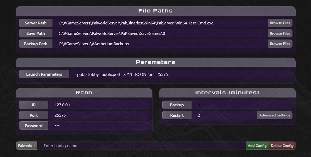 Palworld Config