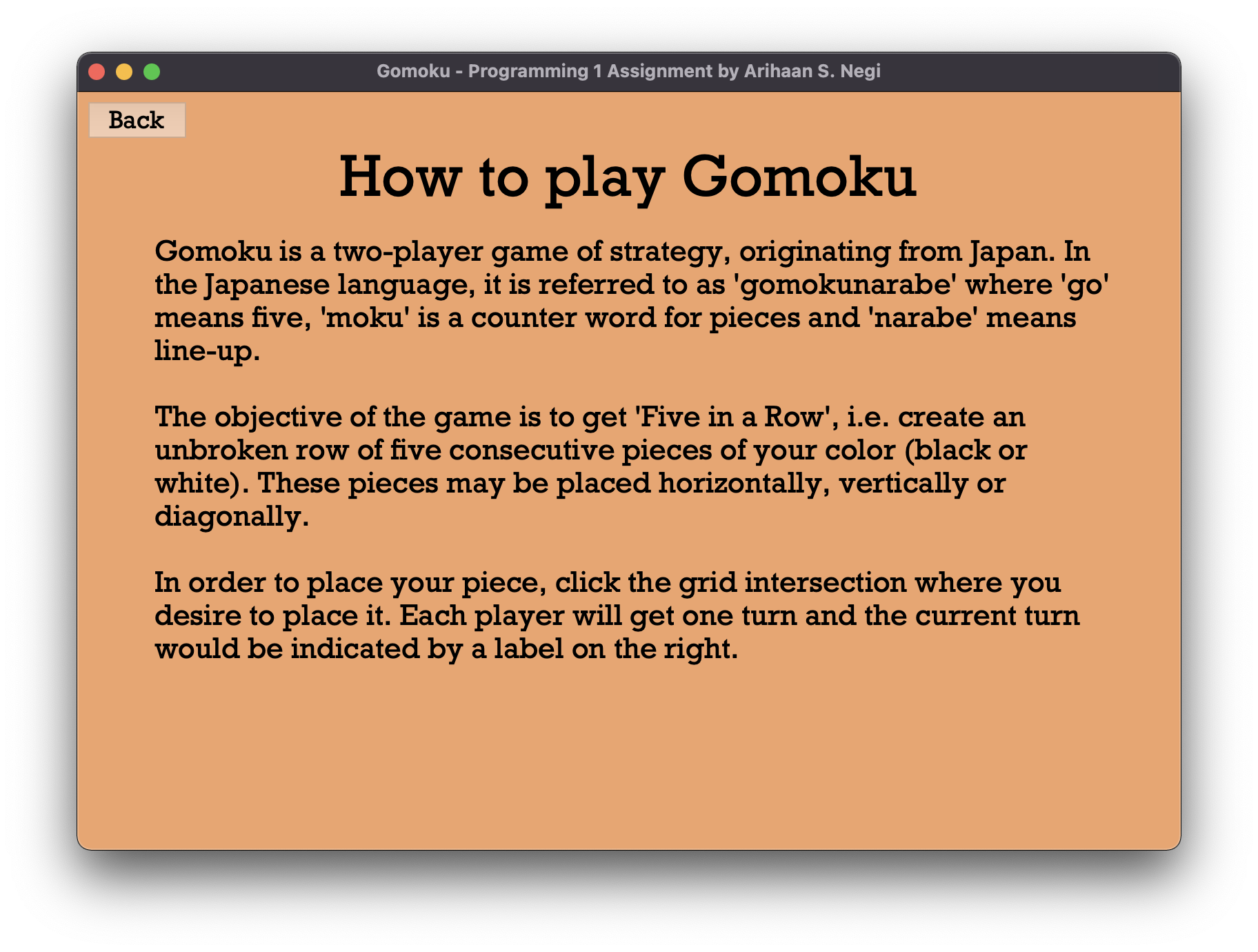 GitHub - Arihaan/Gomoku: A Python tkinter implementation of the ...