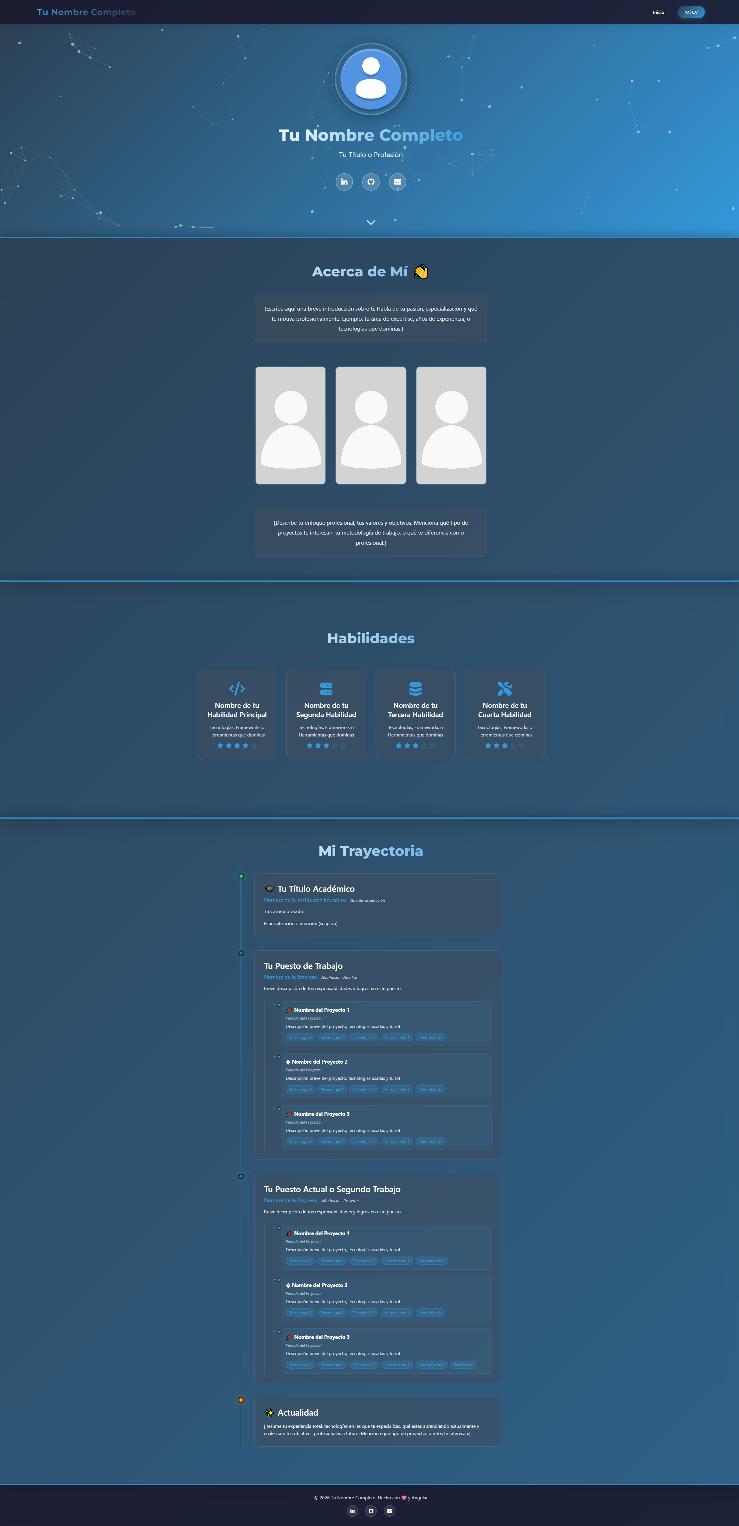 modern-web-cv-angular 网站模板截图