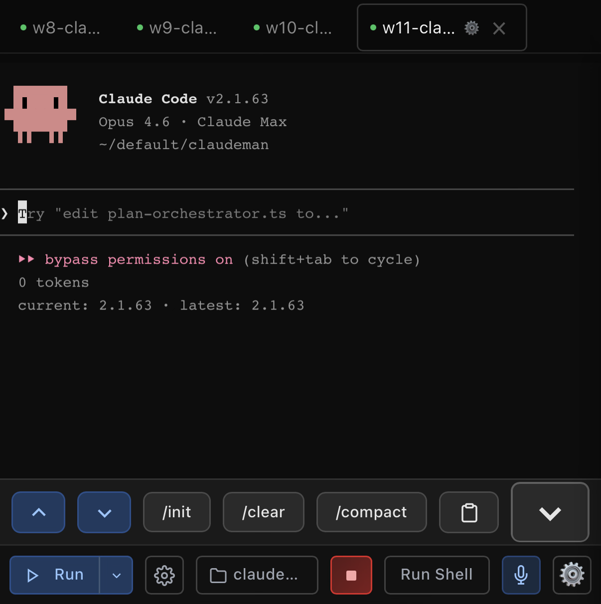 Mobile — idle session with keyboard accessory