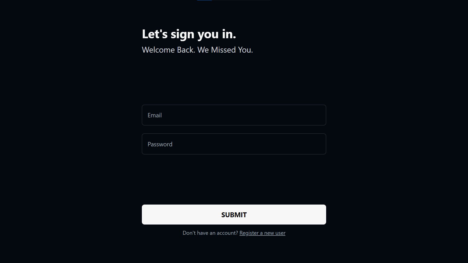 login Page