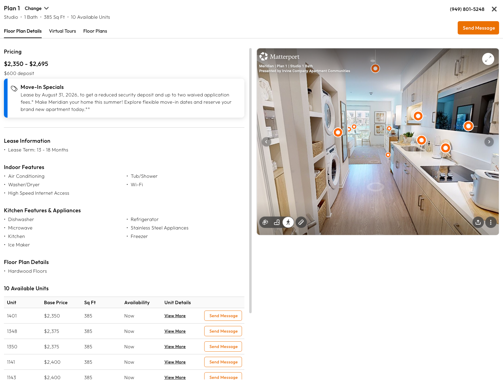 Homes.com rental listing experience