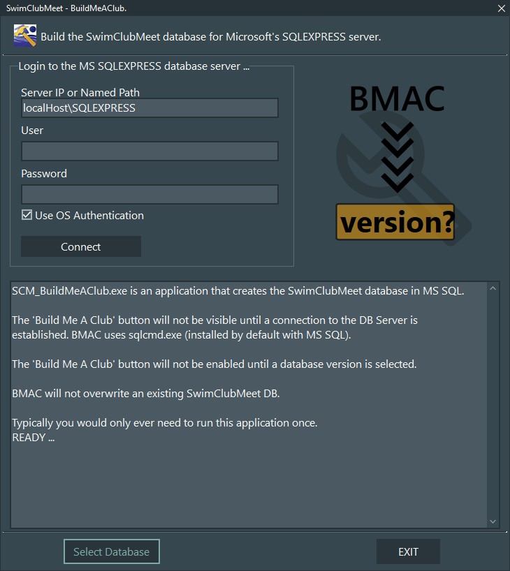 ScreenShot of BMAC prior to login.