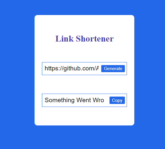 Link Shortener.