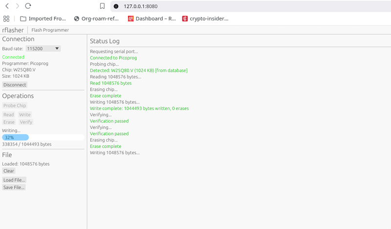 rflasher Web Interface