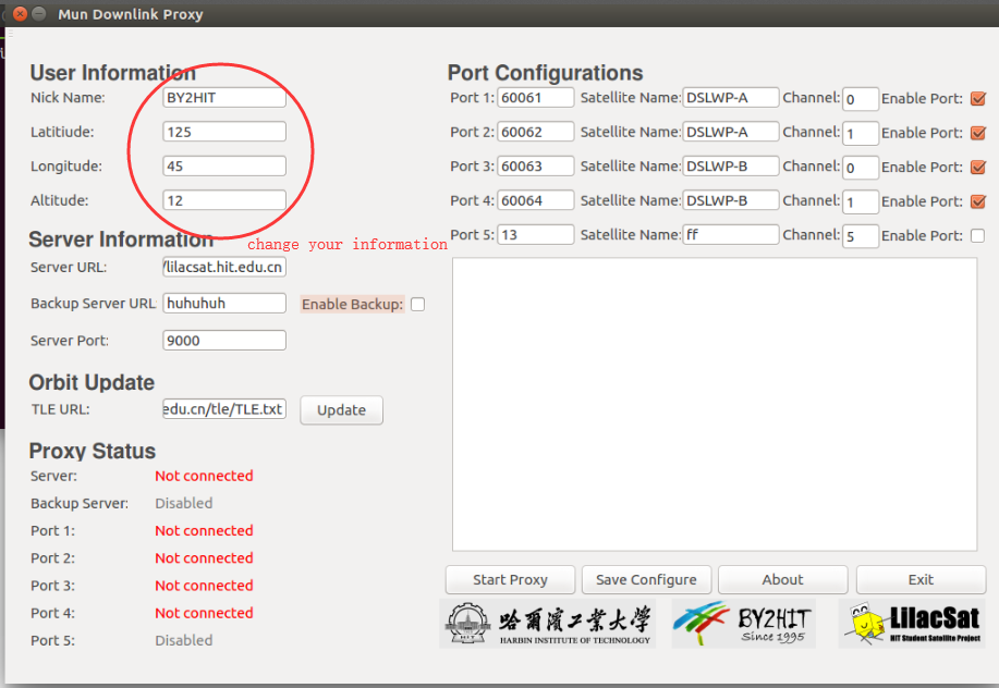 configure proxy