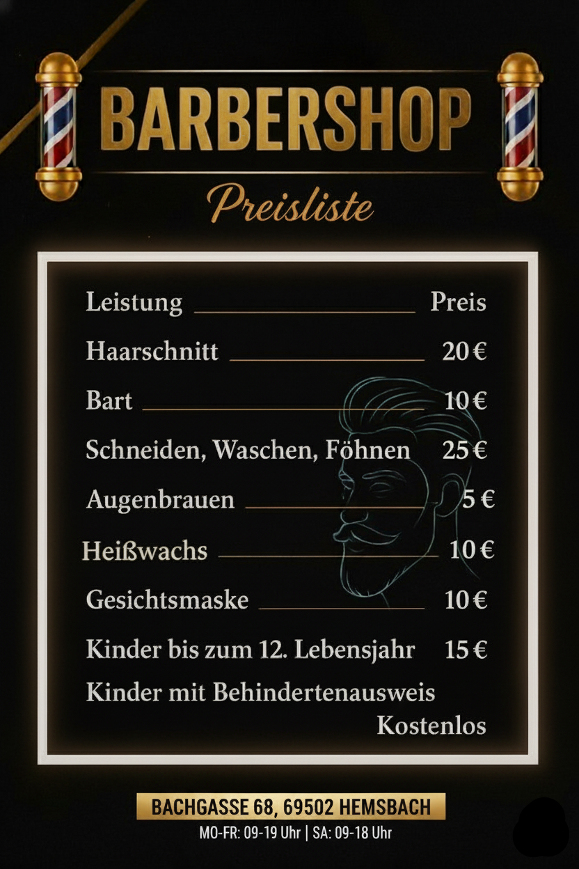 Aktuelle Preisliste
