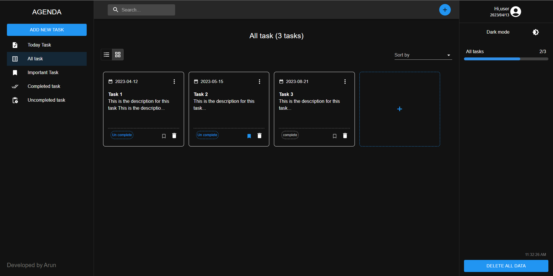 GitHub - Arun-jr/agenda-task-app