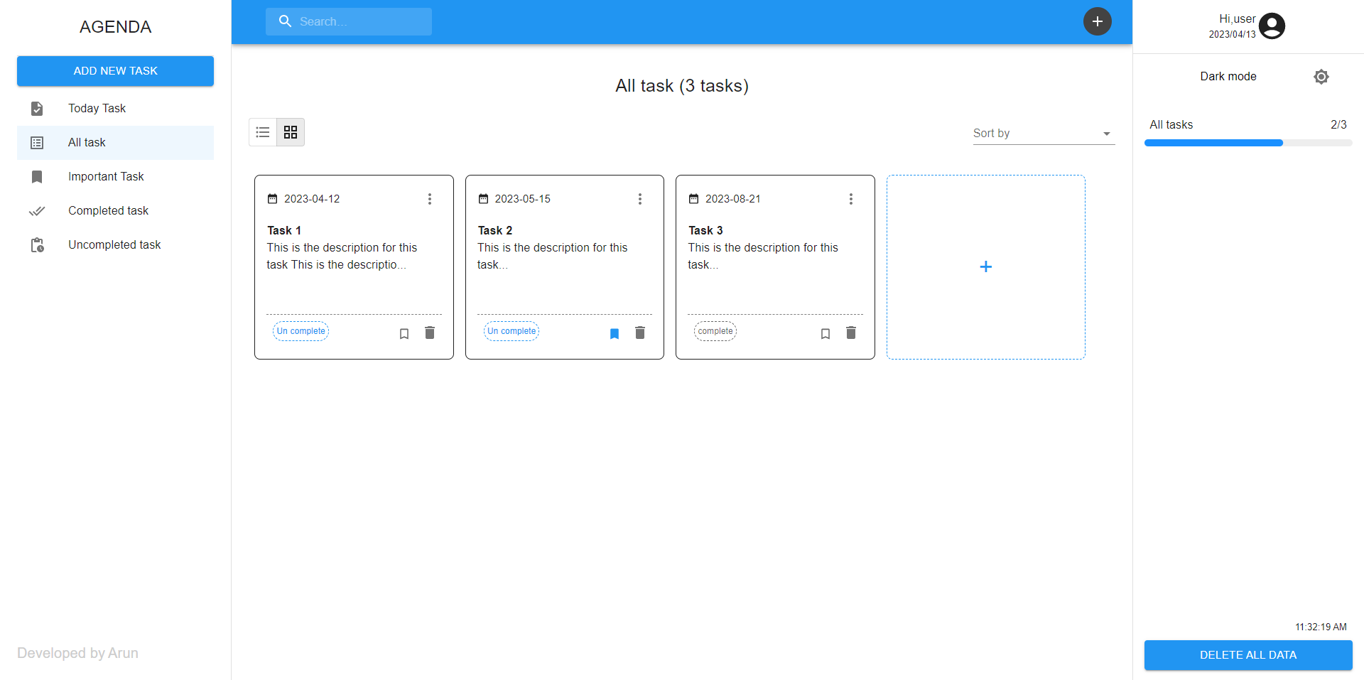 GitHub - Arun-jr/agenda-task-app