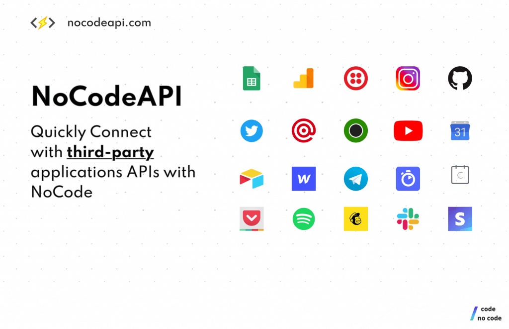 NoCodeApi for API communication without coding