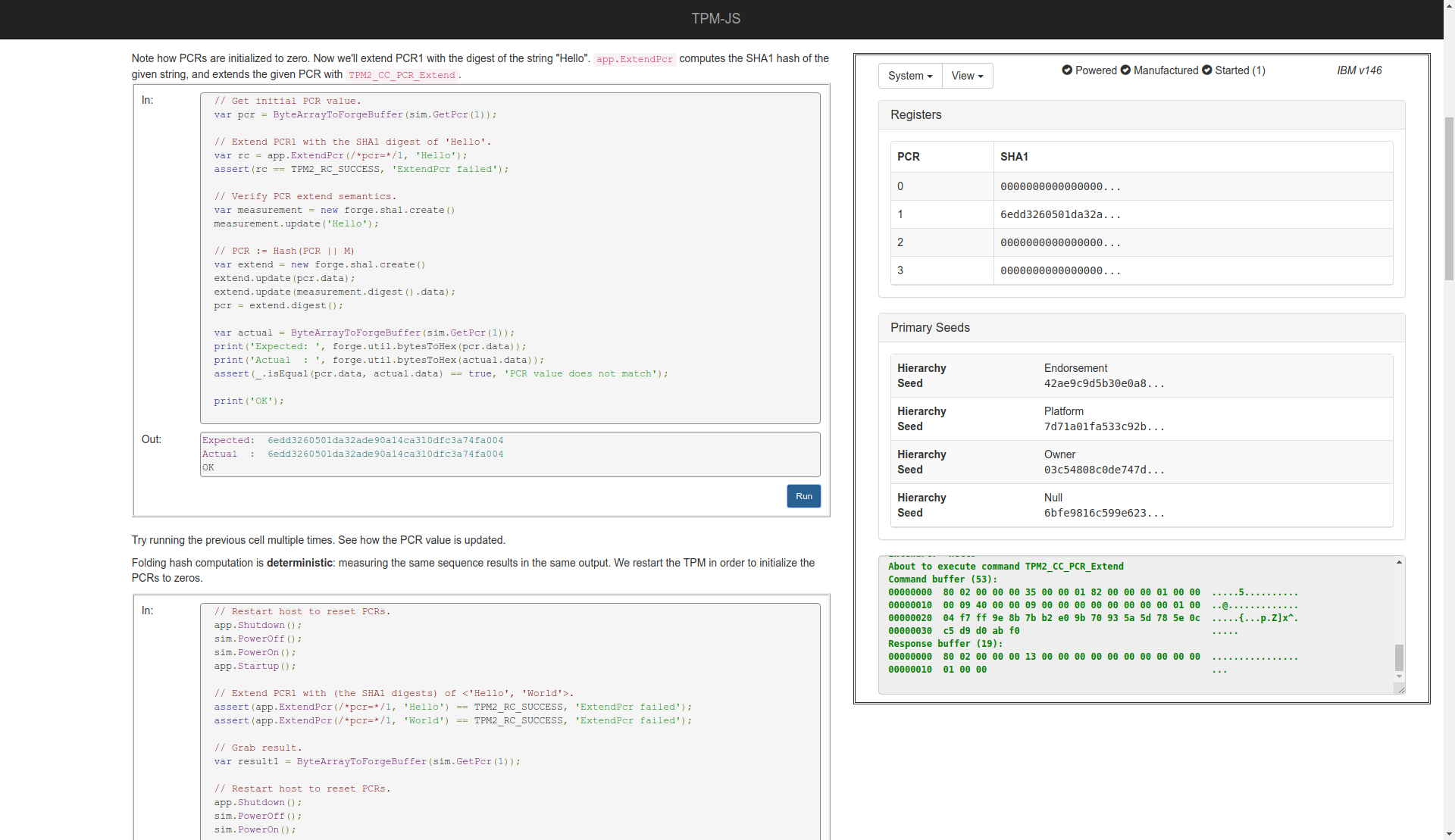 PCRs codelab