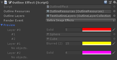 OutlineEffect Inspector Outline demo