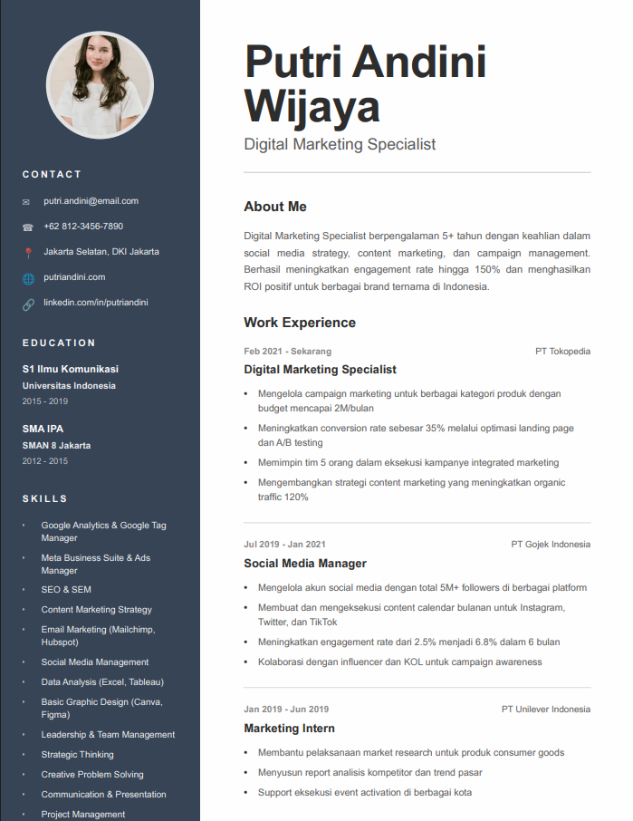 Creative Template Preview