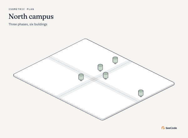 Isometric plan, animated