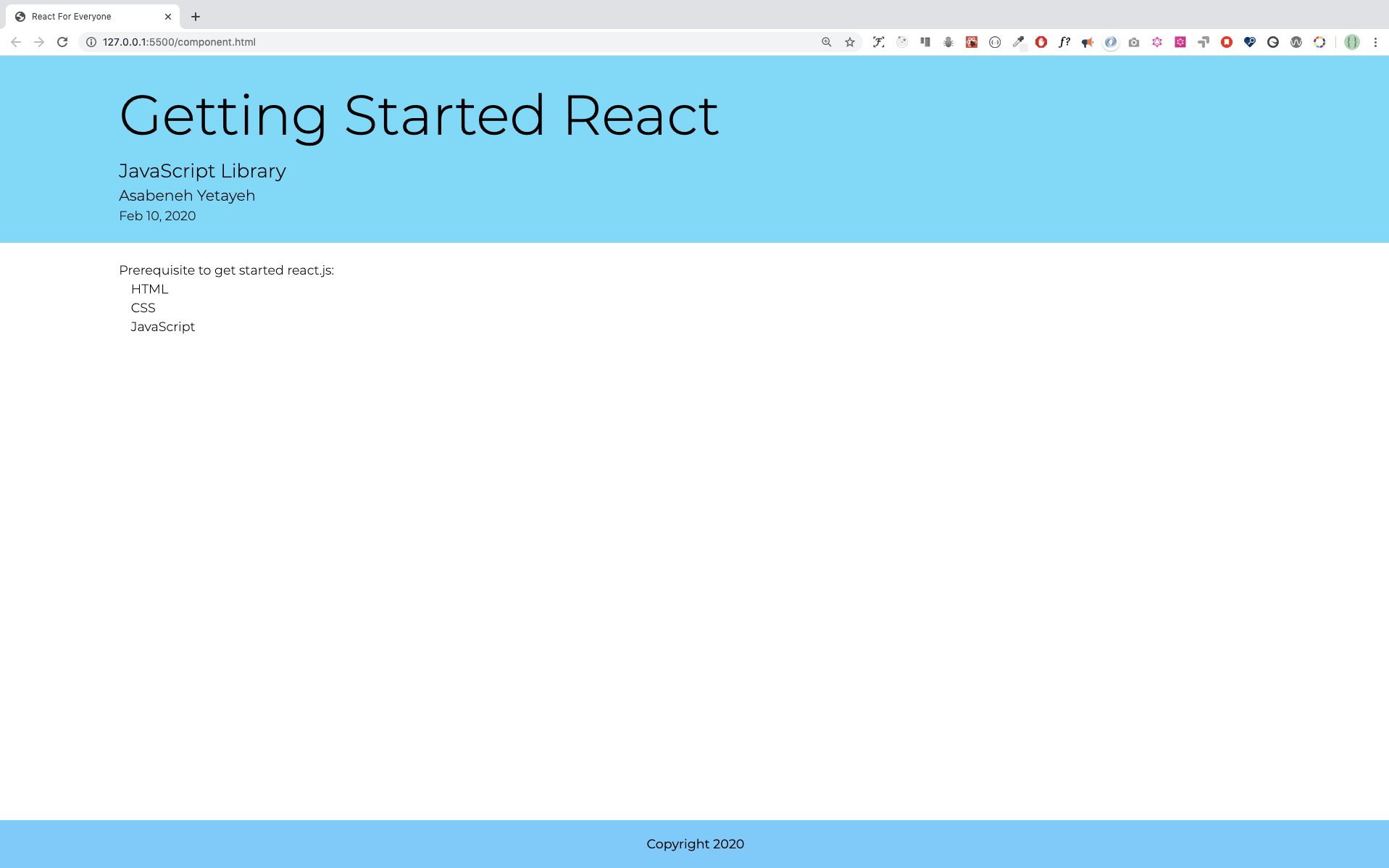 Rendering Components