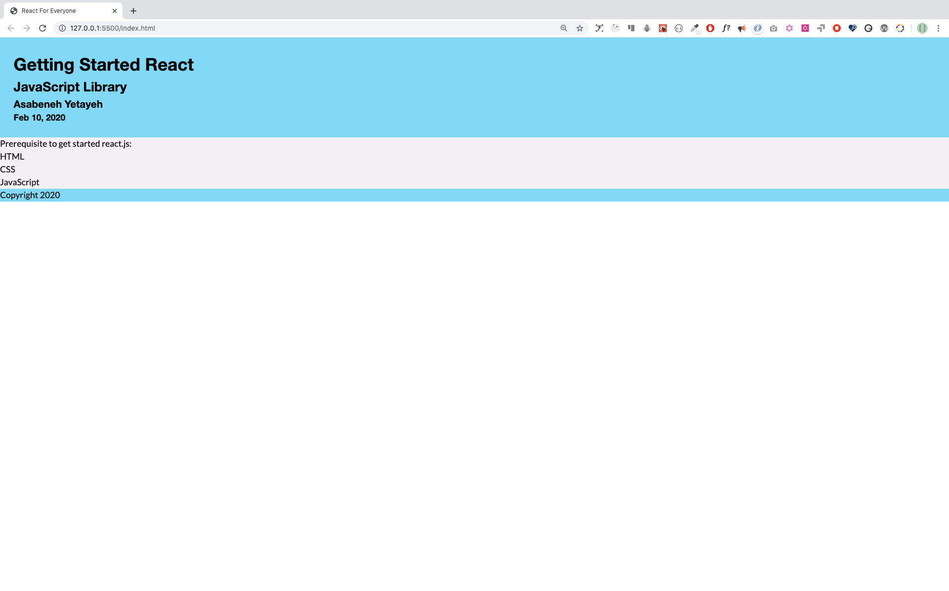 Styling all jsx elements