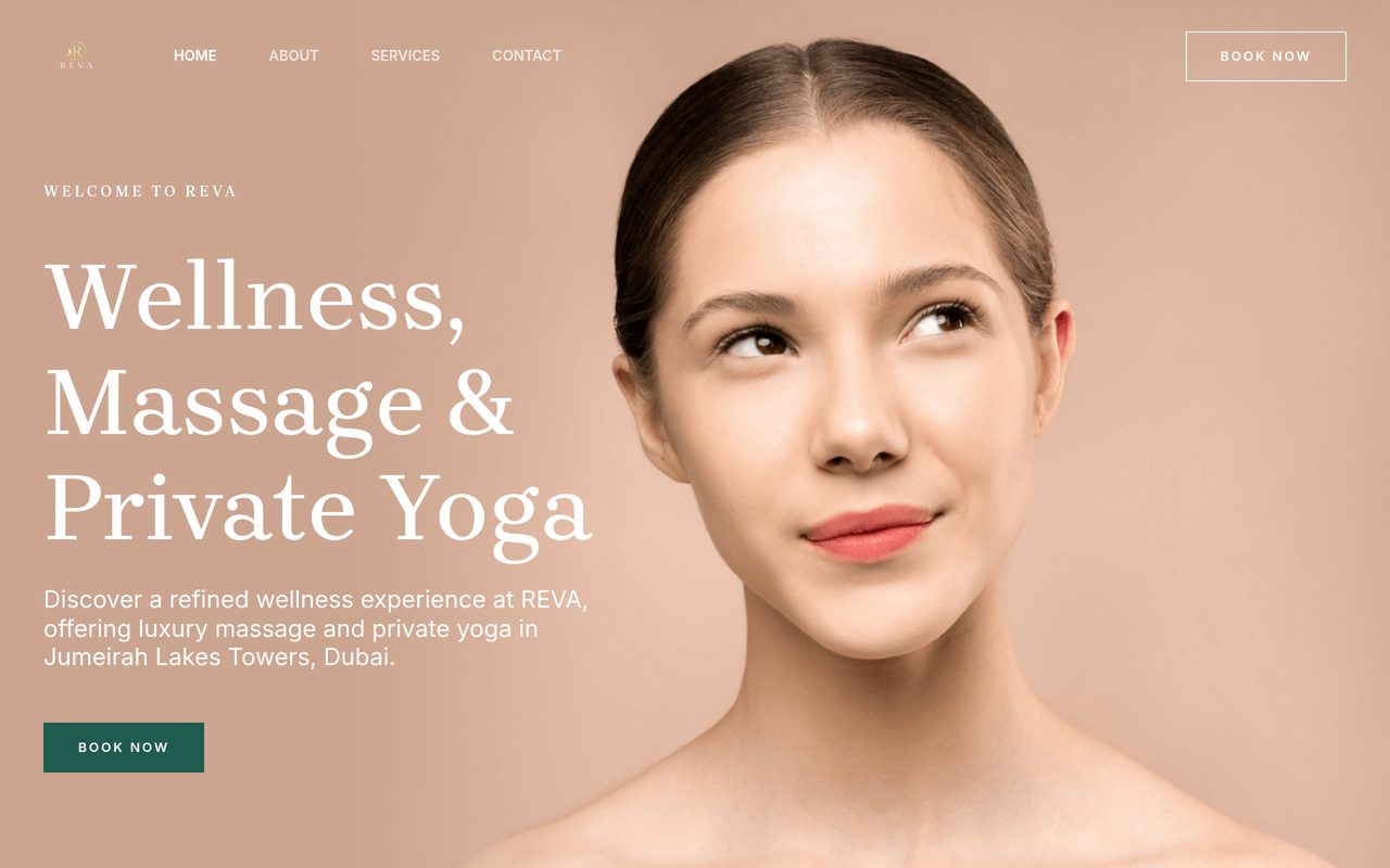REVA Wellness website screenshot