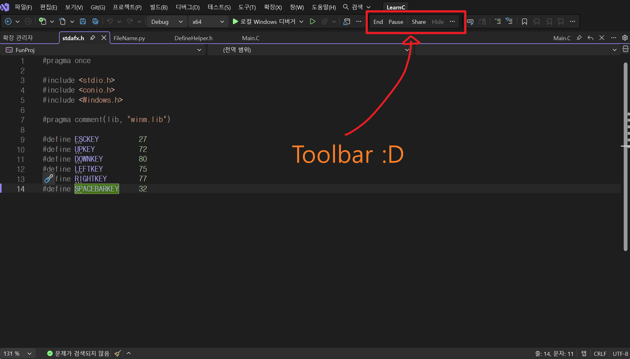 Control Classroom Live from its Visual Studio toolbar