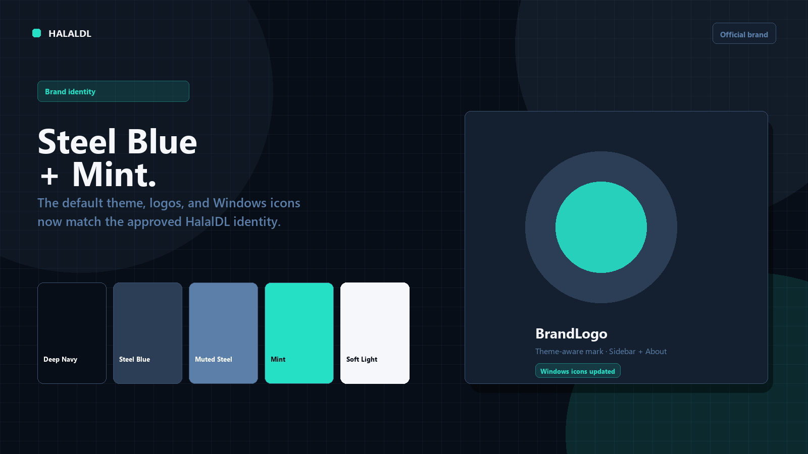 Brand identity - dark