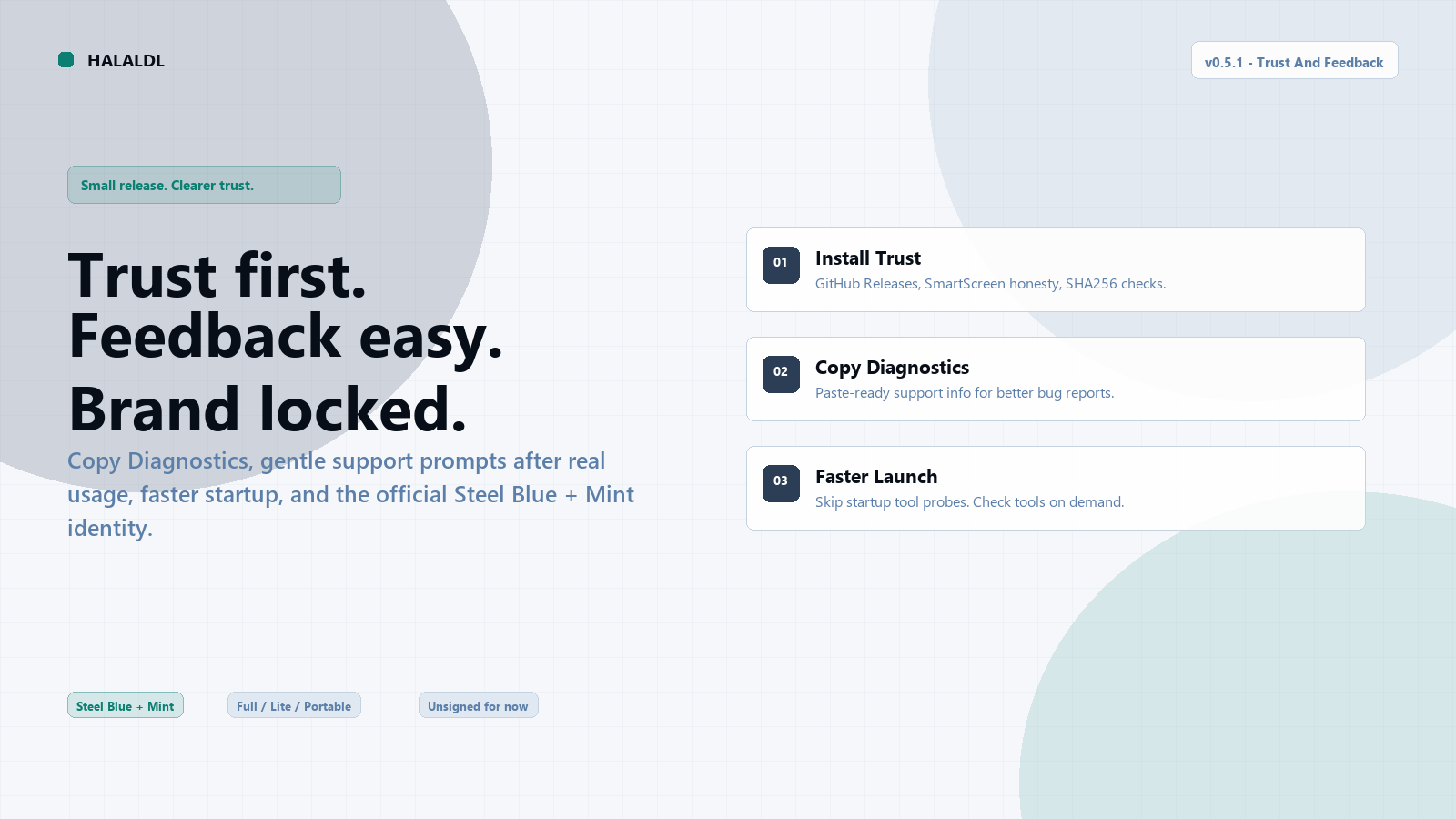 HalalDL 0.5.1 hero - light