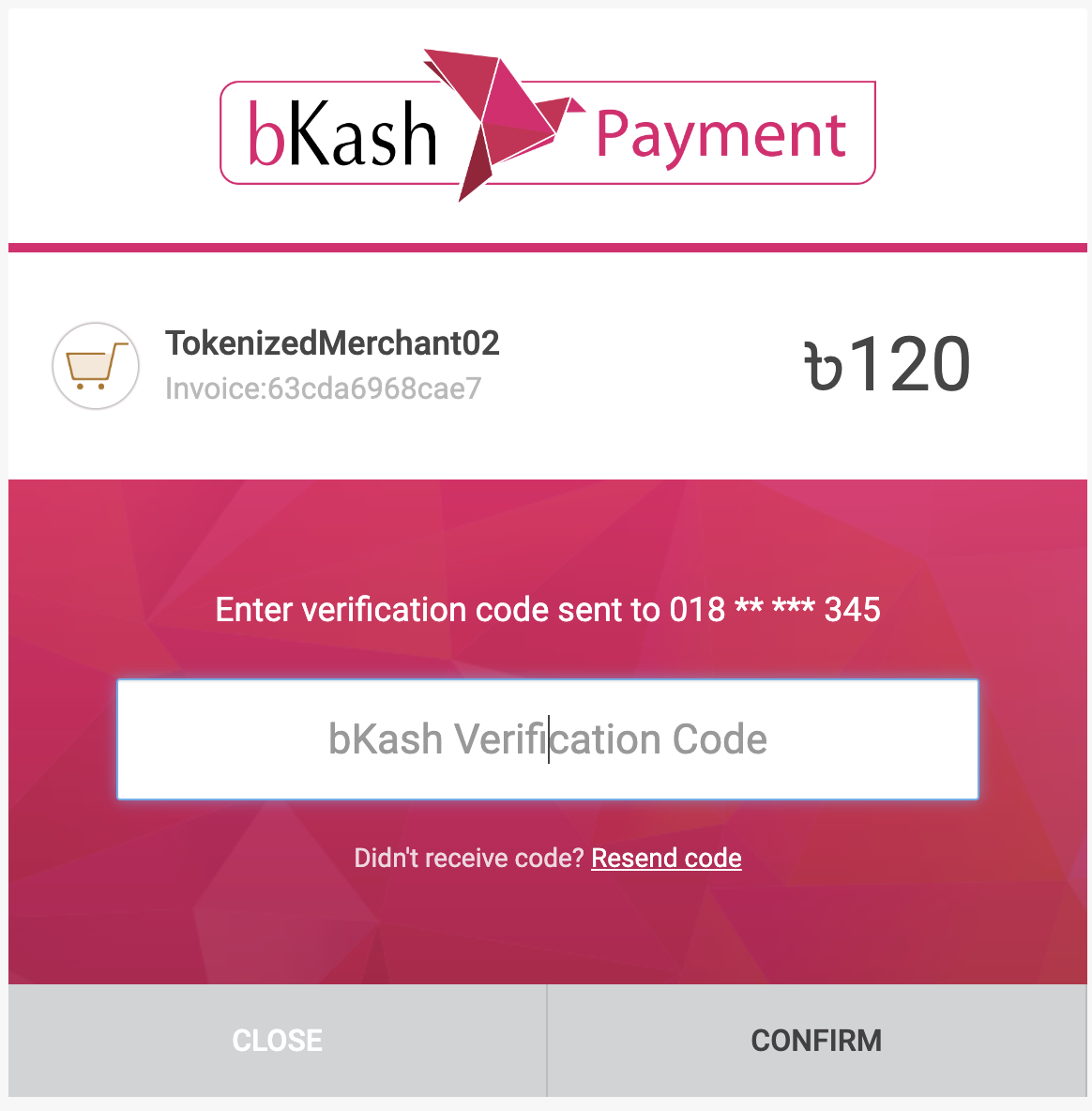 bkash tokenize payment