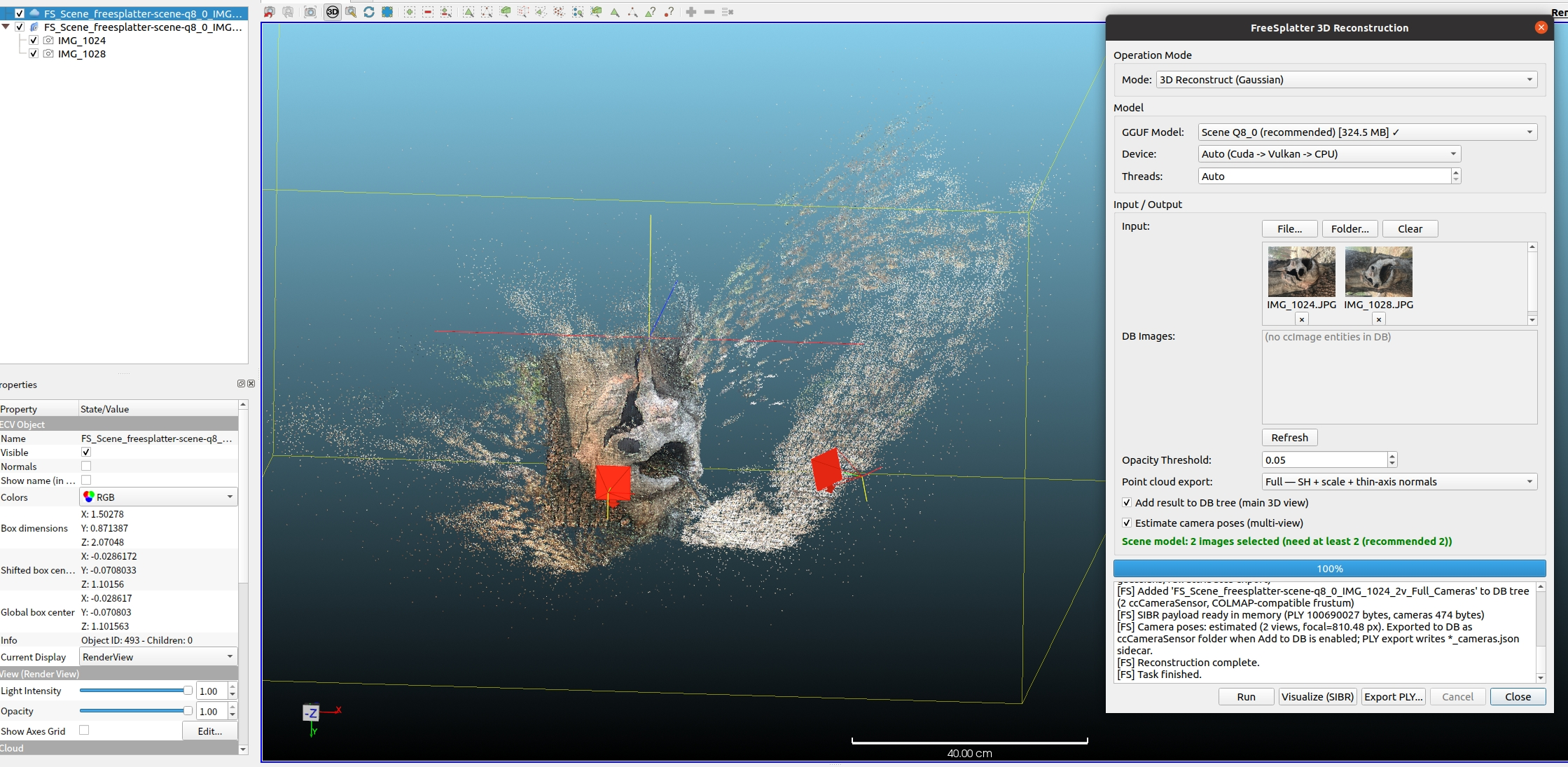 FreeSplatter 3D Reconstruction
