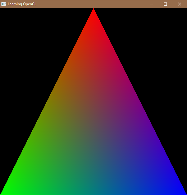 OpenGL Triangle With Colors