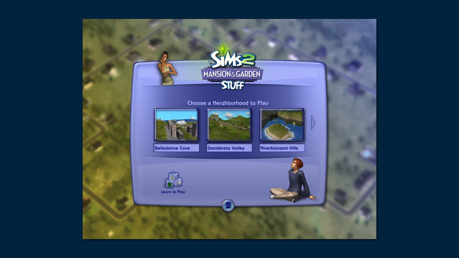 The main menu