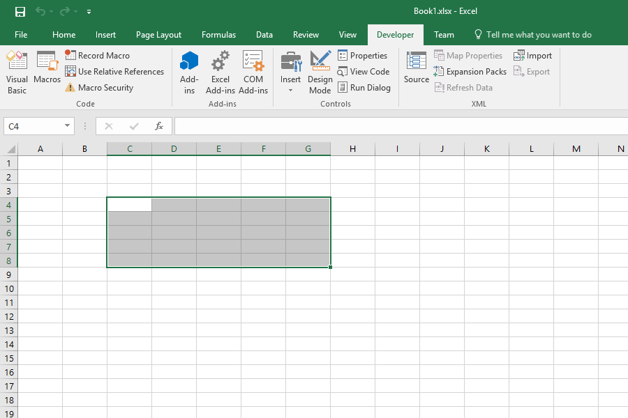 visual basic for excel array