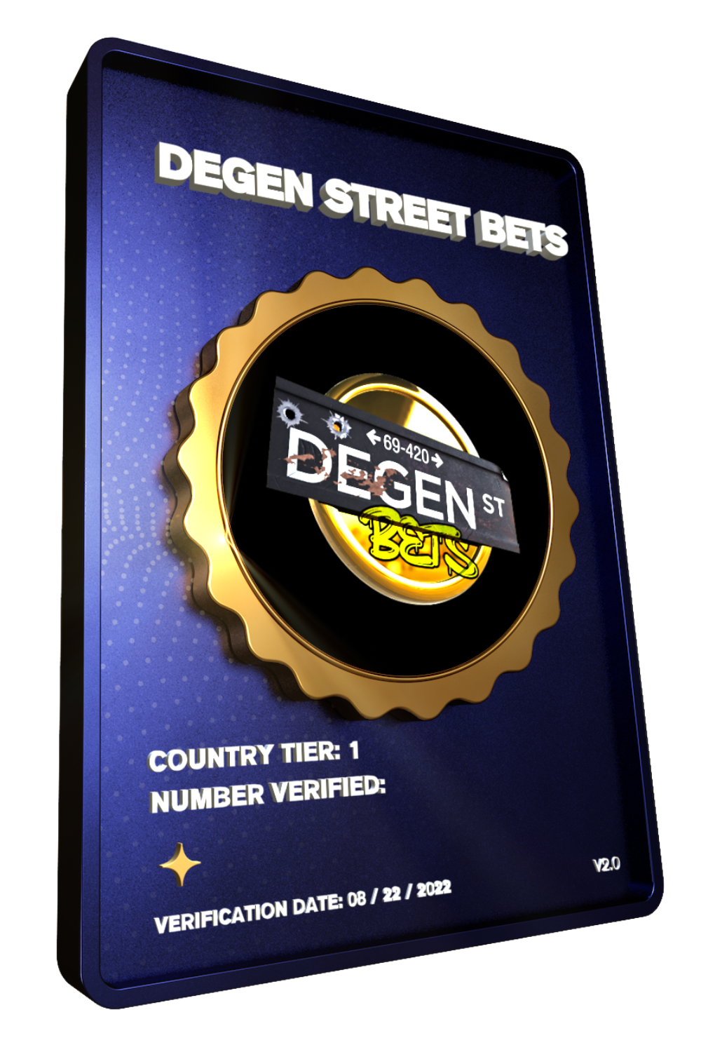 Degen Street Bets verification NFT