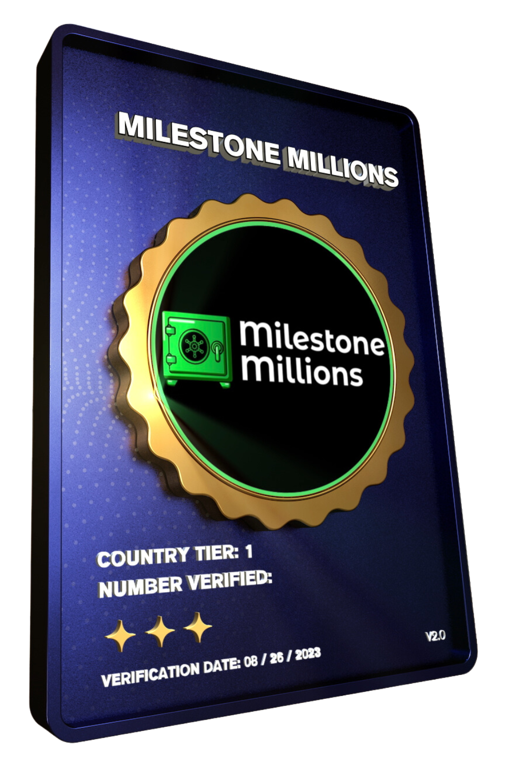 Milestone Millions verification NFT