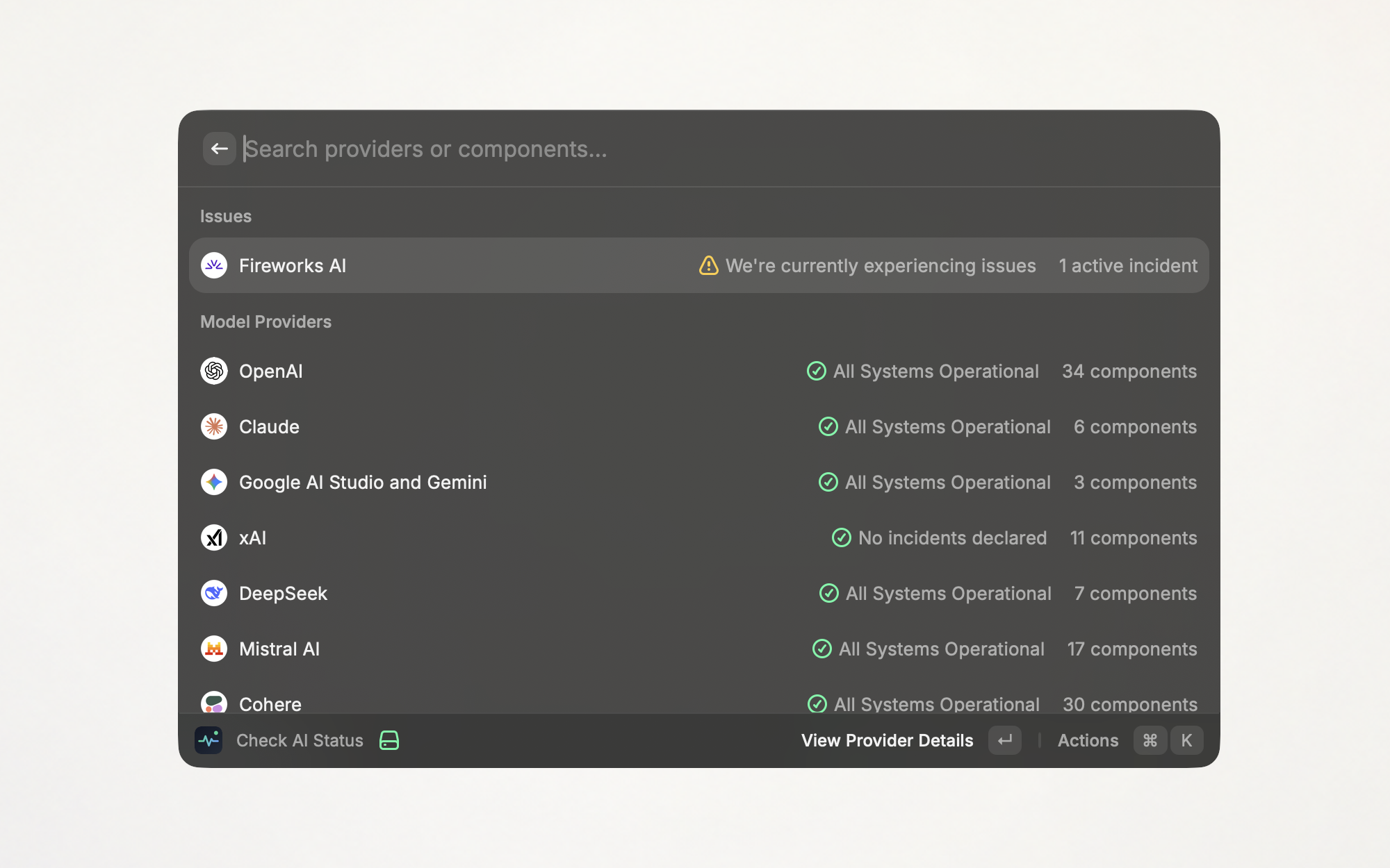 Provider overview