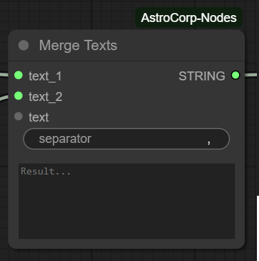 Merge Texts Node