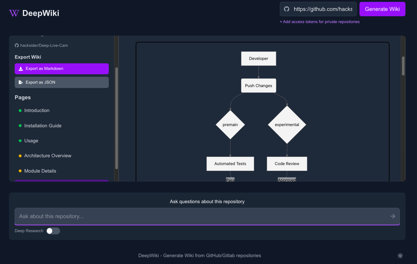 DeepResearch Feature